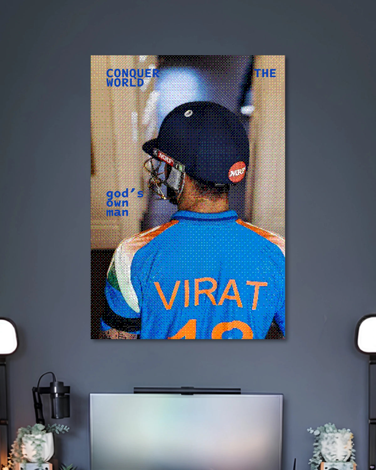 Alternative artwork featuring Virat Kohli Conquer the World Cricket Poster