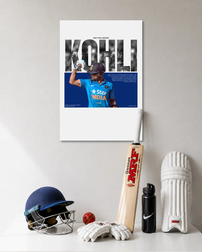 Virat Kohli GOAT Indian Cricket Legend Poster poster artwork