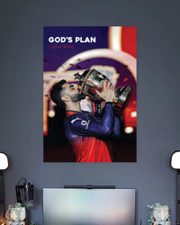 Virat Kohli God's Plan Poster premium artwork 2