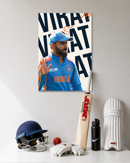 Virat Kohli India Cricket Poster poster artwork