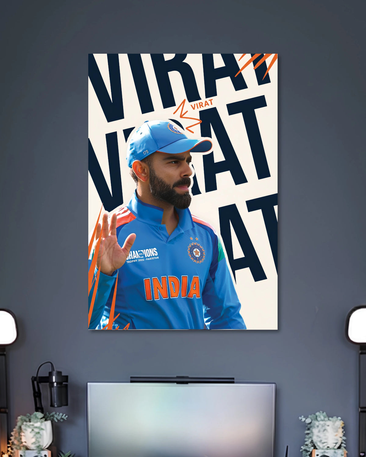 Alternative artwork featuring Virat Kohli India Cricket Poster