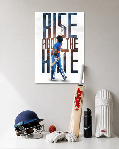 Virat Kohli Rise Above The Hype Poster poster artwork