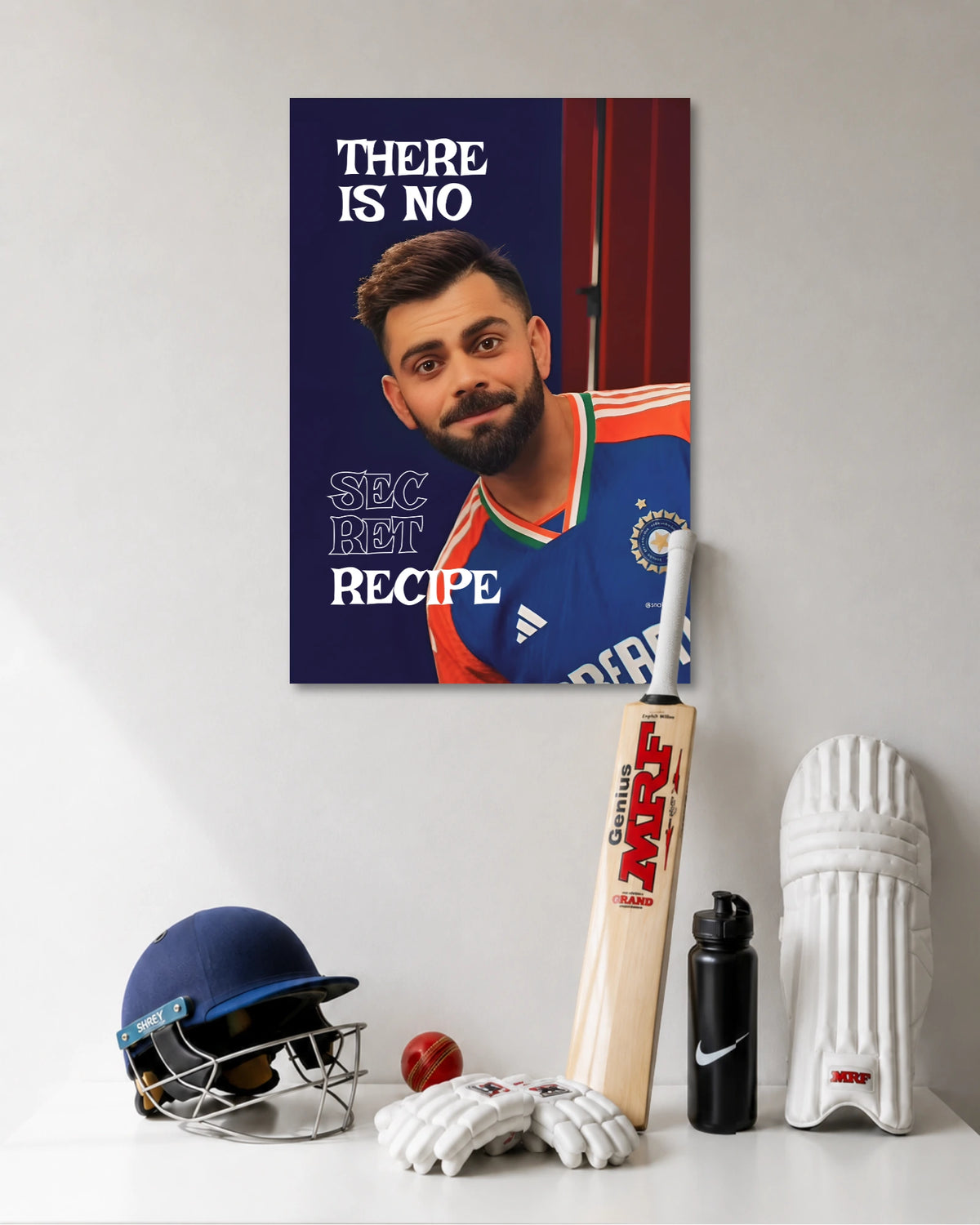 Virat Kohli Secret Recipe Cricket Poster poster artwork