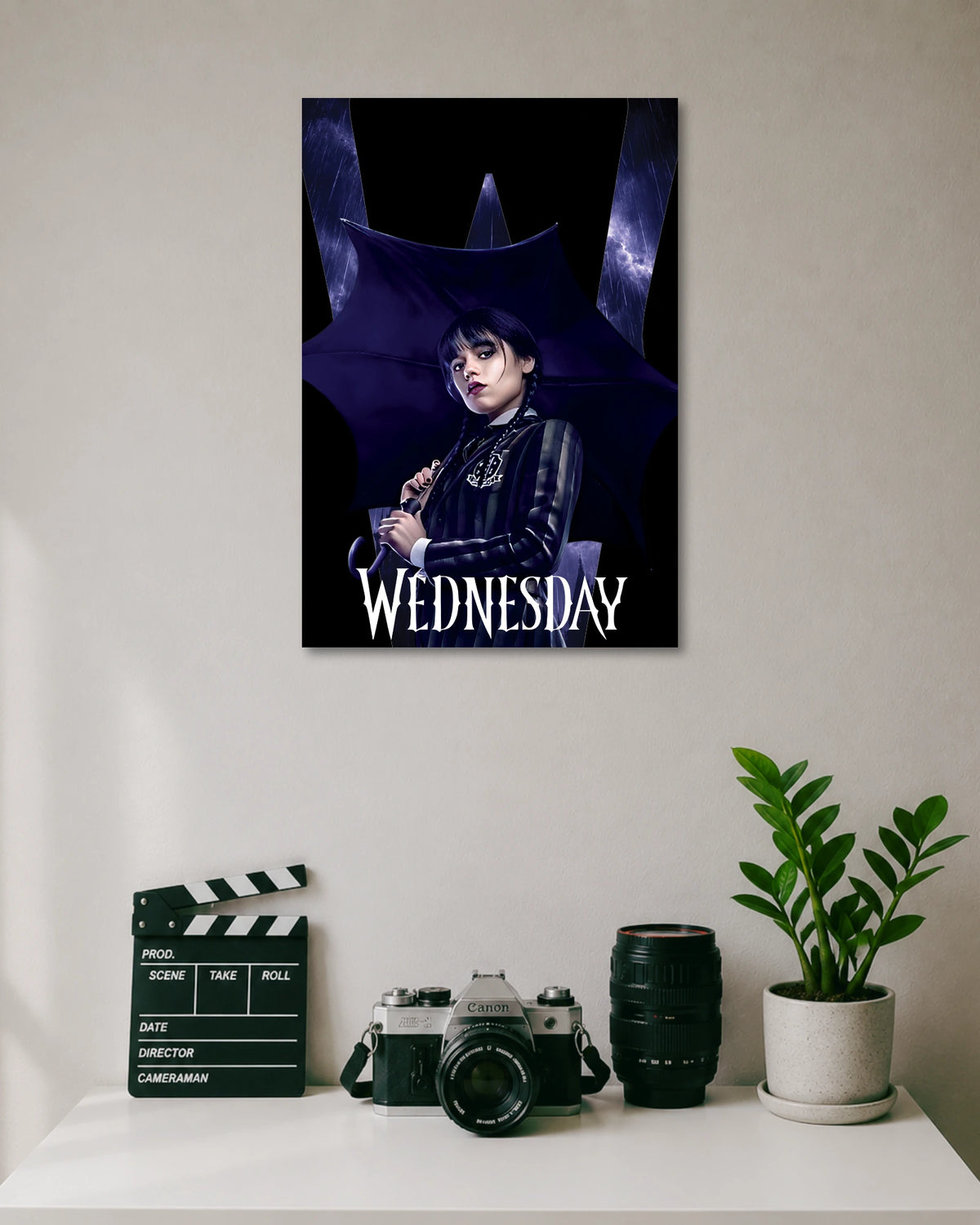 Wednesday Addams Dark Umbrella Poster poster artwork
