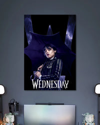 Alternative artwork featuring Wednesday Addams Dark Umbrella Poster