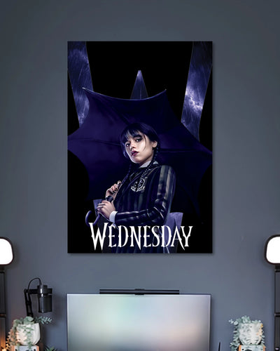 Alternative artwork featuring Wednesday Addams Dark Umbrella Poster
