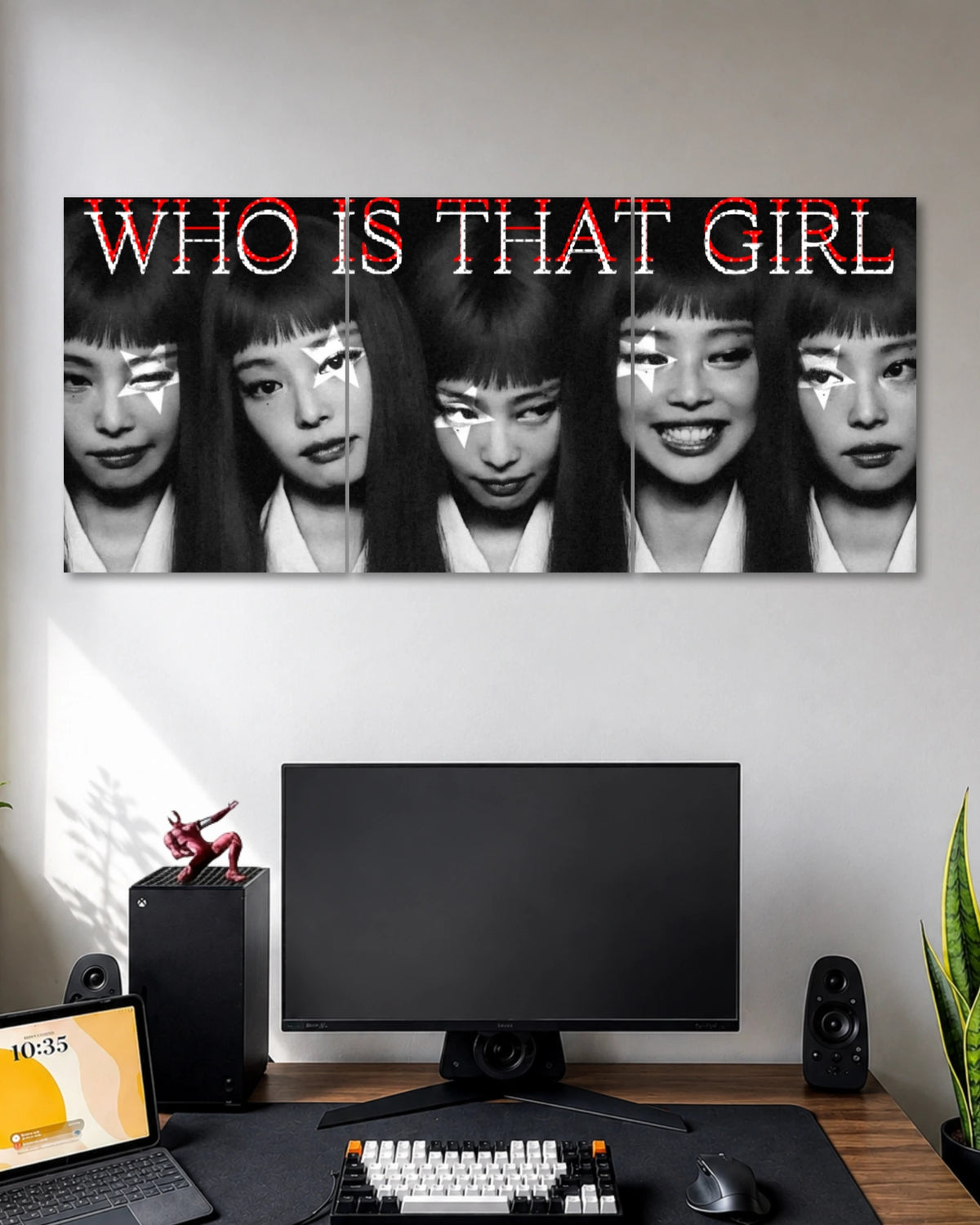 Who Is That Girl Black & White 3 Split Poster