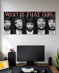 Who Is That Girl Black & White 3 Split Poster