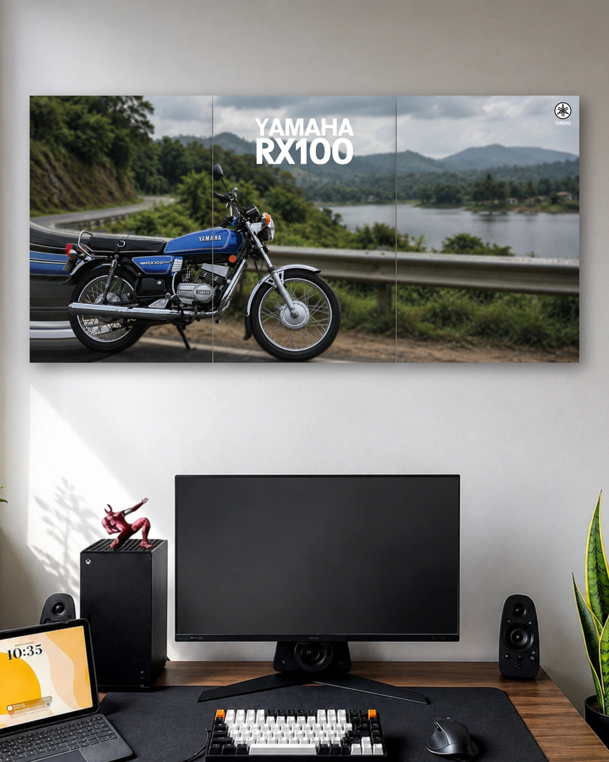 Three-panel Yamaha RX100 3 Piece Poster Set artwork featuring premium detailed design 1