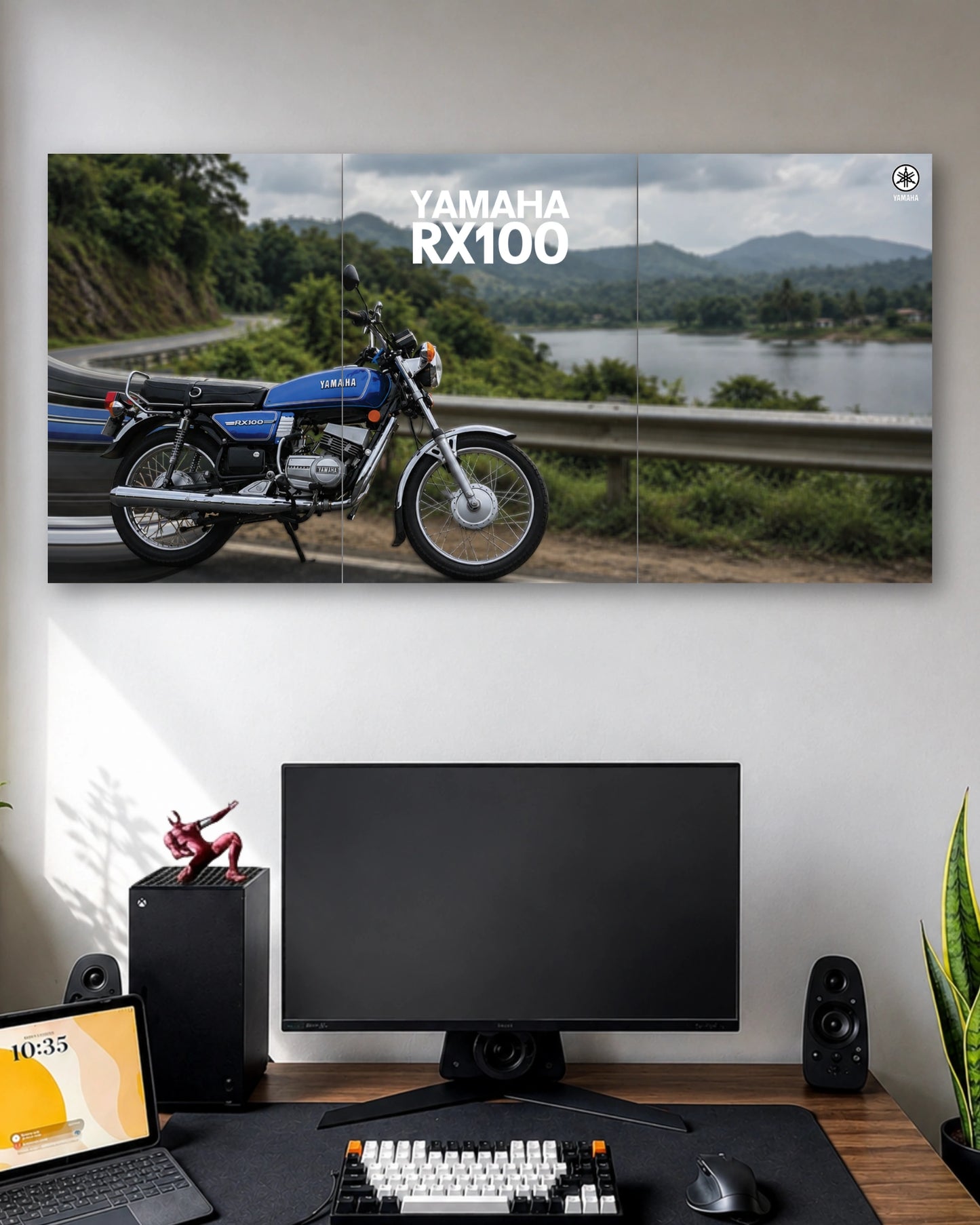 Three-panel Yamaha RX100 3 Piece Poster Set artwork featuring premium detailed design 1