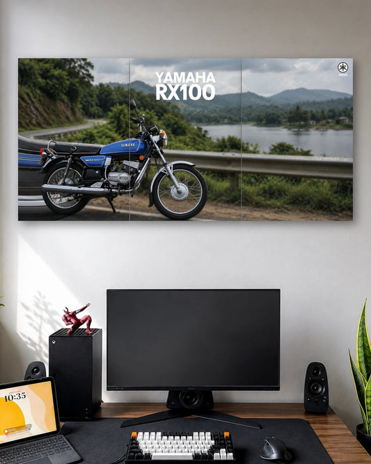 Three-panel Yamaha RX100 3 Piece Poster Set artwork featuring premium detailed design 1