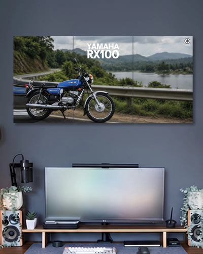Three-panel Yamaha RX100 3 Piece Poster Set artwork featuring premium detailed design 2