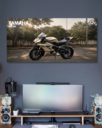 Three-panel Yamaha YZF-R6 3 Piece Poster Set artwork featuring premium detailed design 2